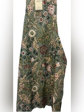 Morris & Co Wilhemina English Garden Kitchen Chef Apron - 100% Cotton 35" x 27"